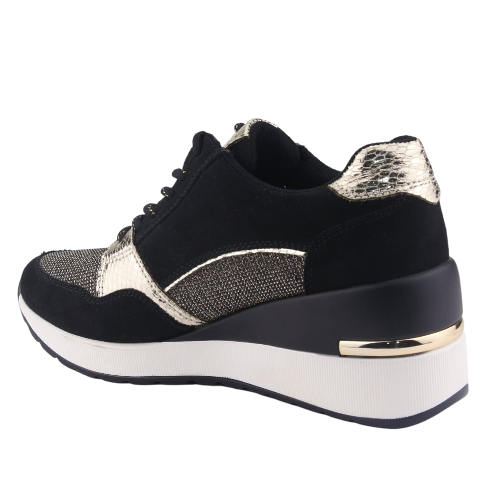 ZAPATILLAS MUJER CHALADA URBANAS NEGRO BOLDEN-5 - 2