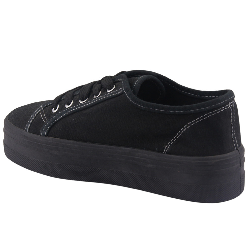 ZAPATILLA CHALADA MUJER FIELD-10 NEGRO URBANO - 2