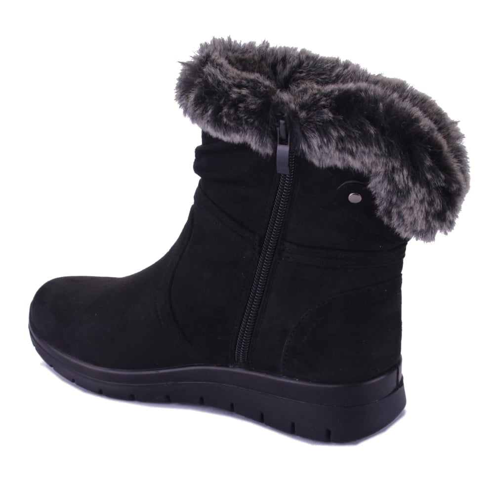 BOTIN CHALADA MUJER HUMEN-2 NEGRO CASUAL - 2