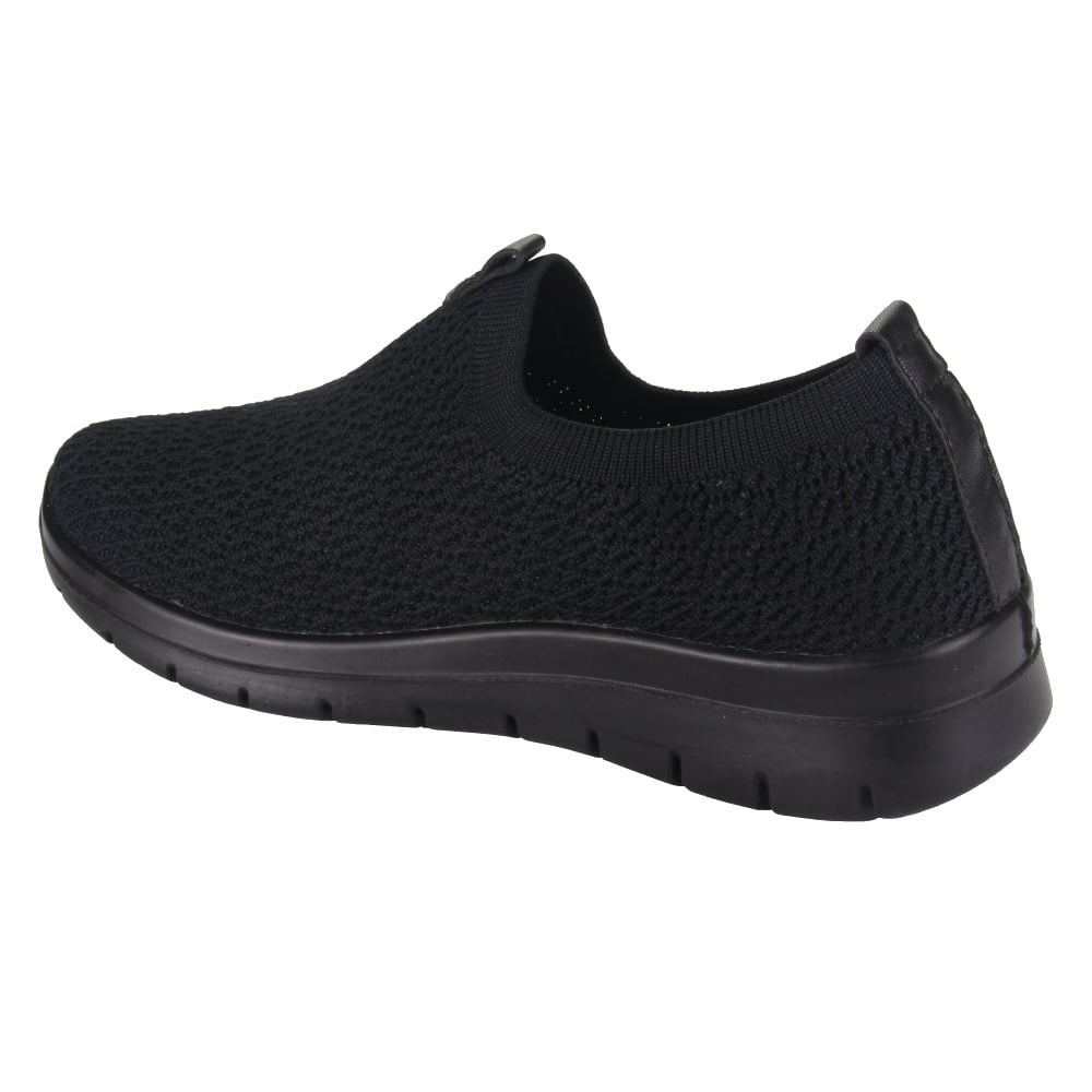 ZAPATILLA CHALADA MUJER FINEST-1 NEGRO COMFORT - 2
