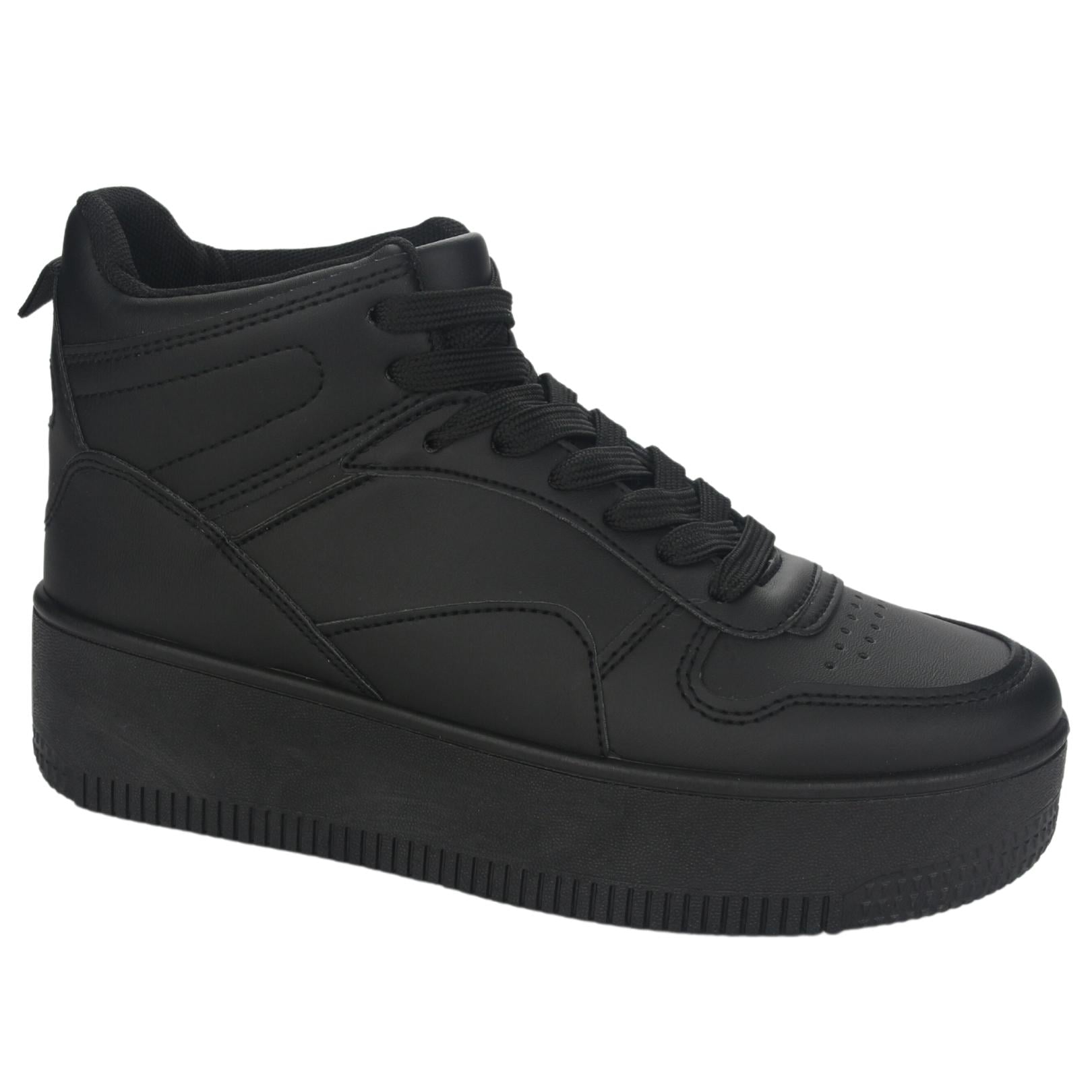 ZAPATILLAS MUJER CHALADA URBANAS NEGRO METTA-8 PLATAFORMA - 1
