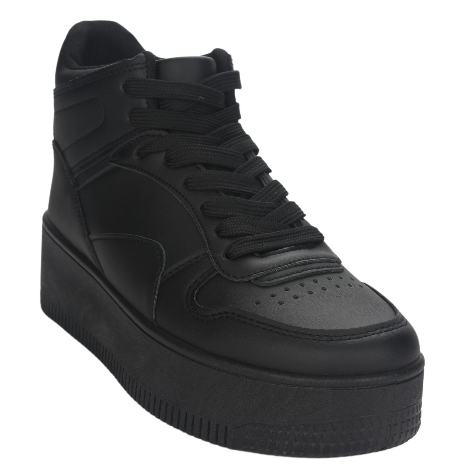 ZAPATILLAS MUJER CHALADA URBANAS NEGRO METTA-8 PLATAFORMA - 3