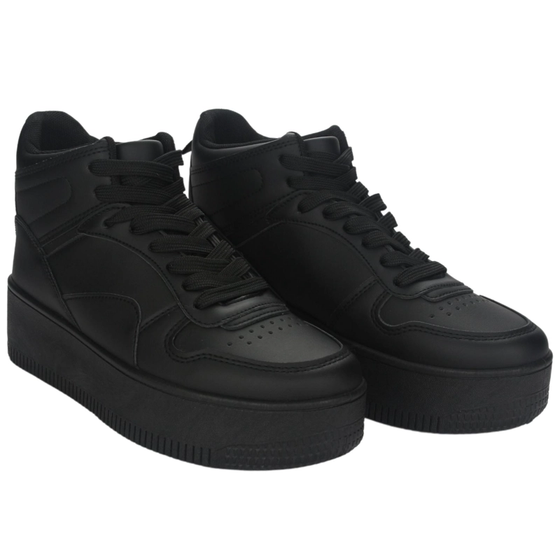 ZAPATILLAS MUJER CHALADA URBANAS NEGRO METTA-8 PLATAFORMA - 5