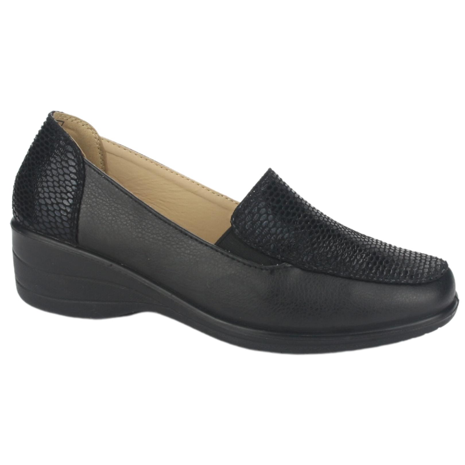 ZAPATO CHALADA MUJER OSCAR-1 NEGRO COMFORT - 1