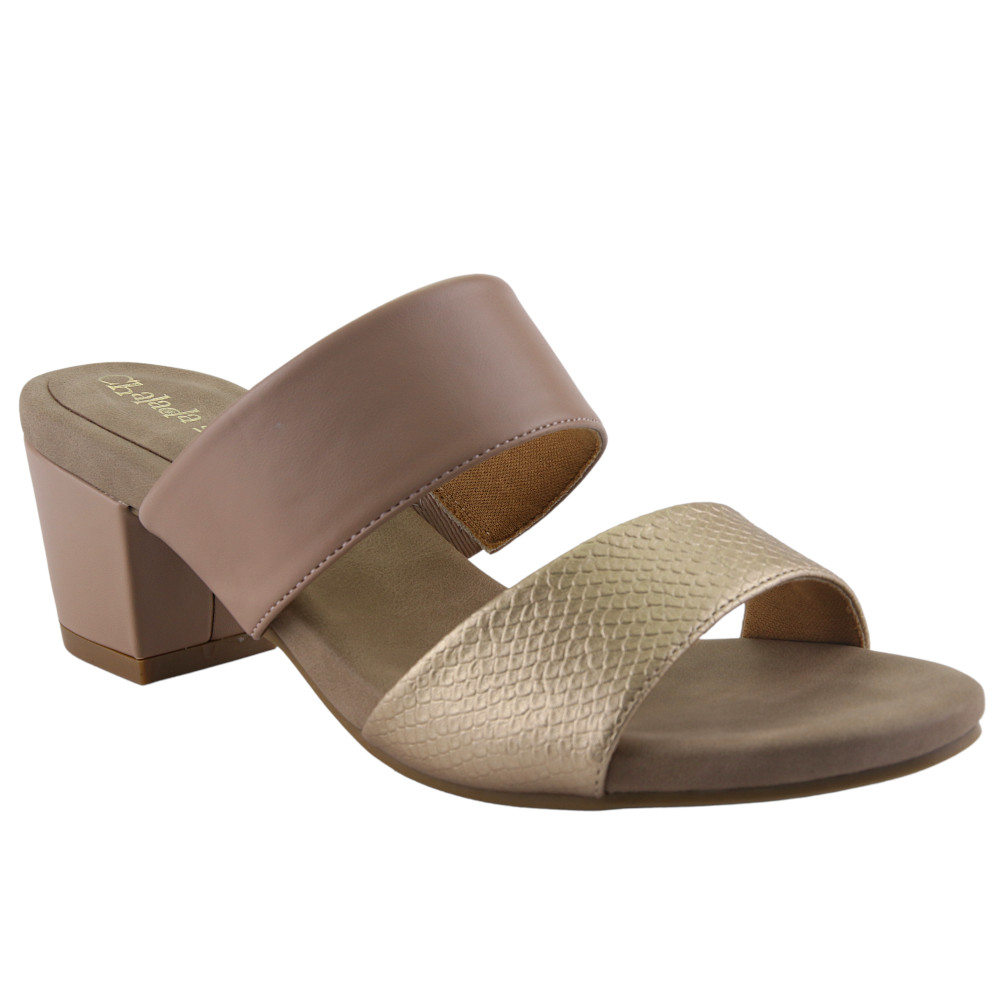 SANDALIAS MUJER CHALADA DORADO FLEX-3 CASUAL - 1