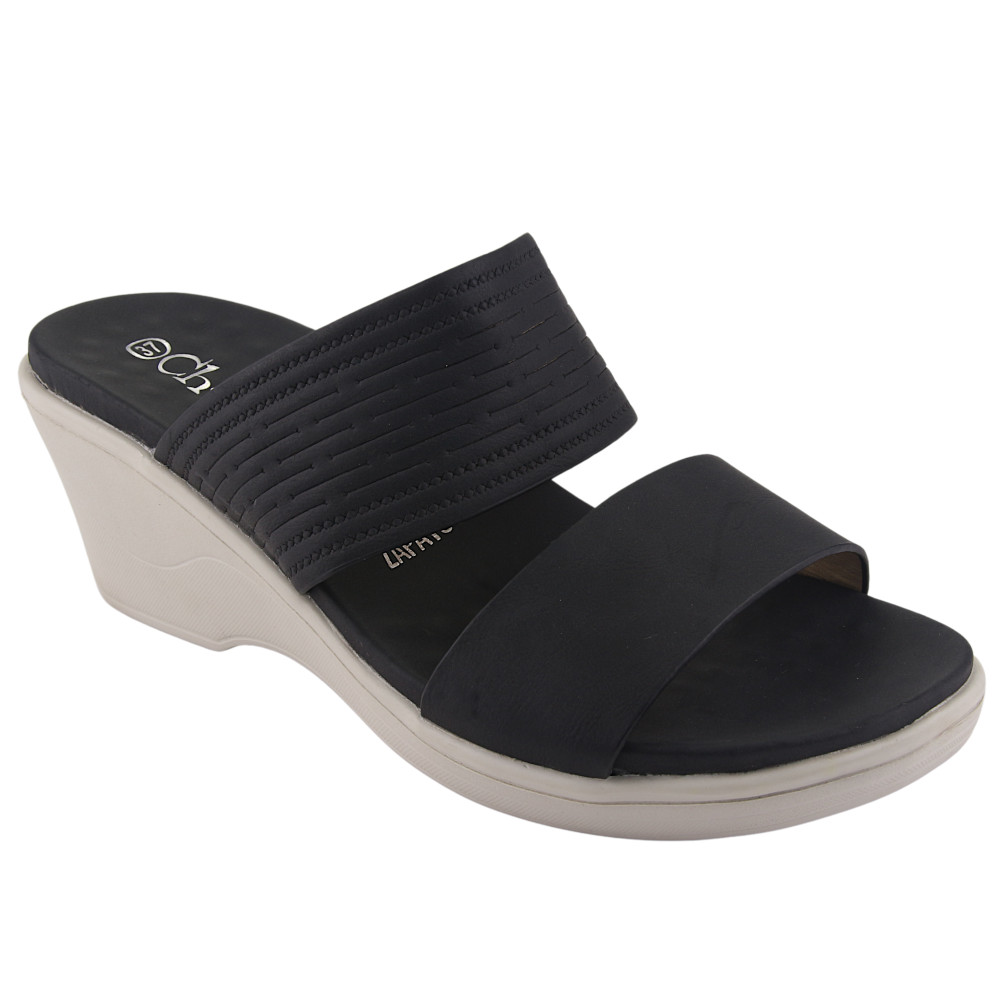 SANDALIA CHALADA MUJER ICA-25 NEGRO COMFORT - 1