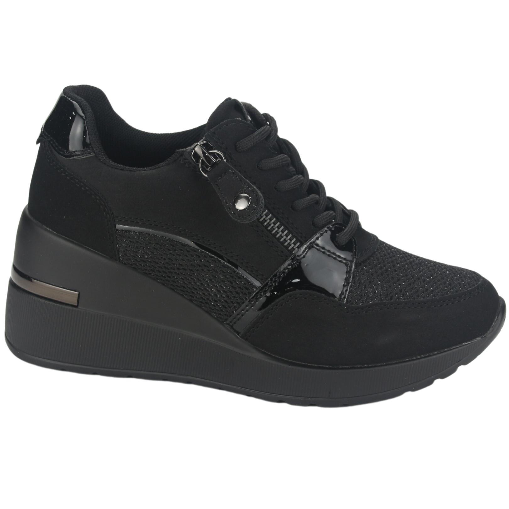 ZAPATILLA CHALADA MUJER BOLDEN-5 NEGRO URBANO - 1