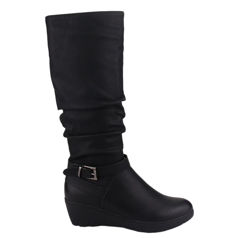 BOTA CHALADA MUJER TANDA-200 NEGRO CASUAL - 1