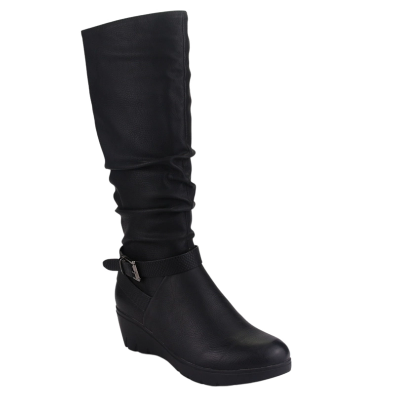 BOTA CHALADA MUJER TANDA-200 NEGRO CASUAL - 3