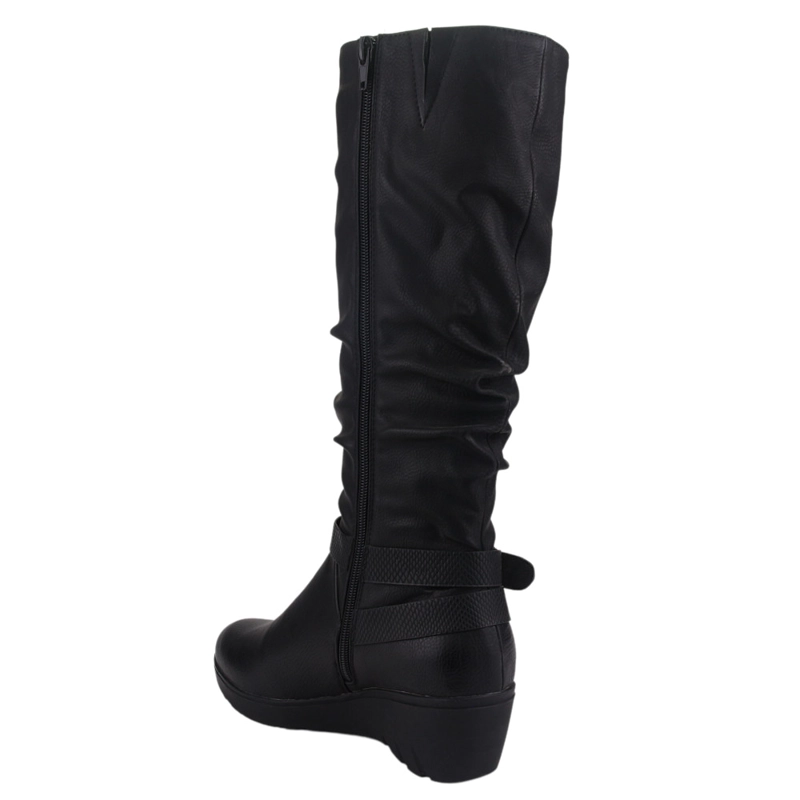 BOTA CHALADA MUJER TANDA-200 NEGRO CASUAL - 4