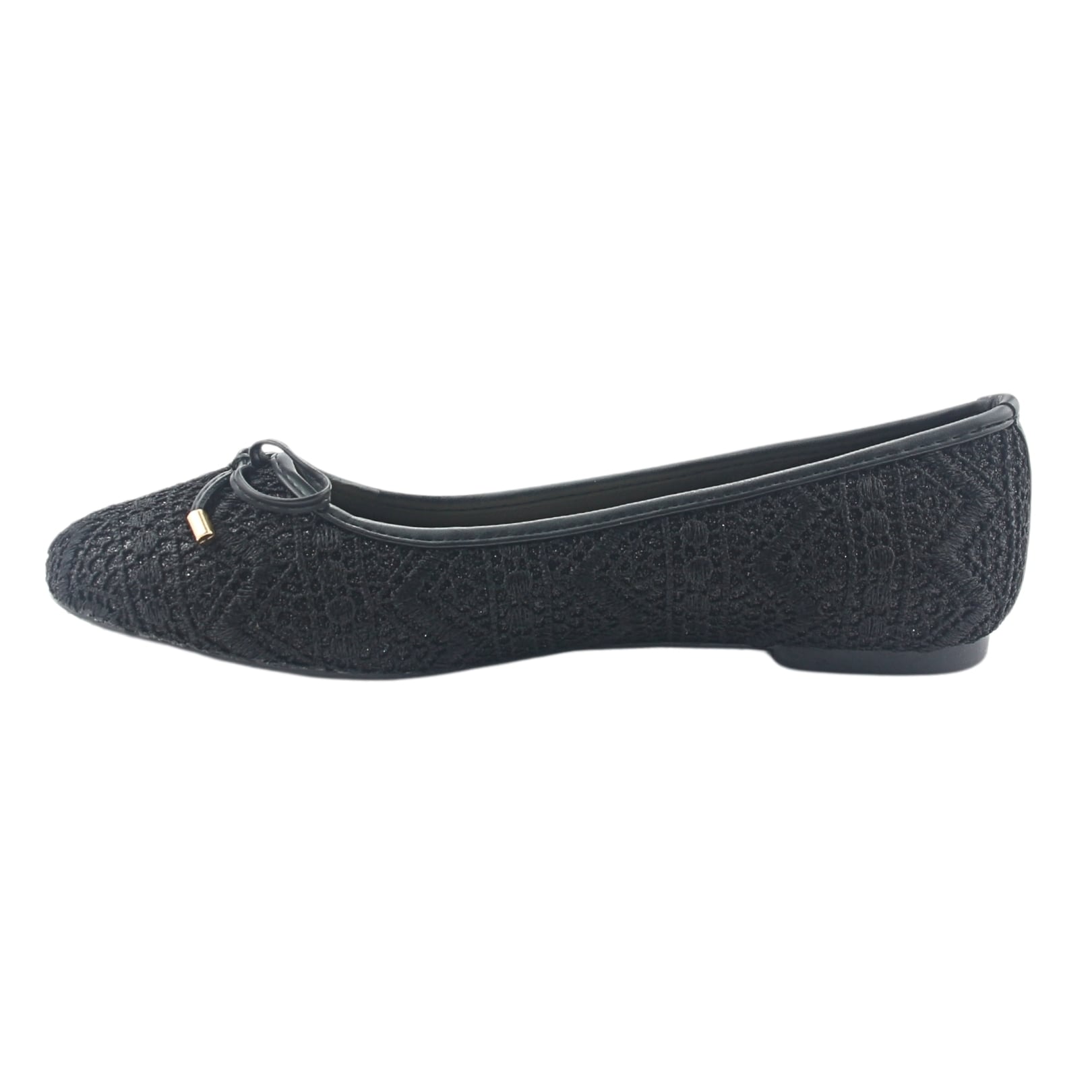 BALLERINA CHALADA MUJER NATHAN-27 NEGRO CASUAL - 2