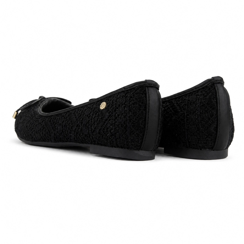BALLERINAS MUJER CHALADA NEGRO NATHAN-27 CASUAL - 6