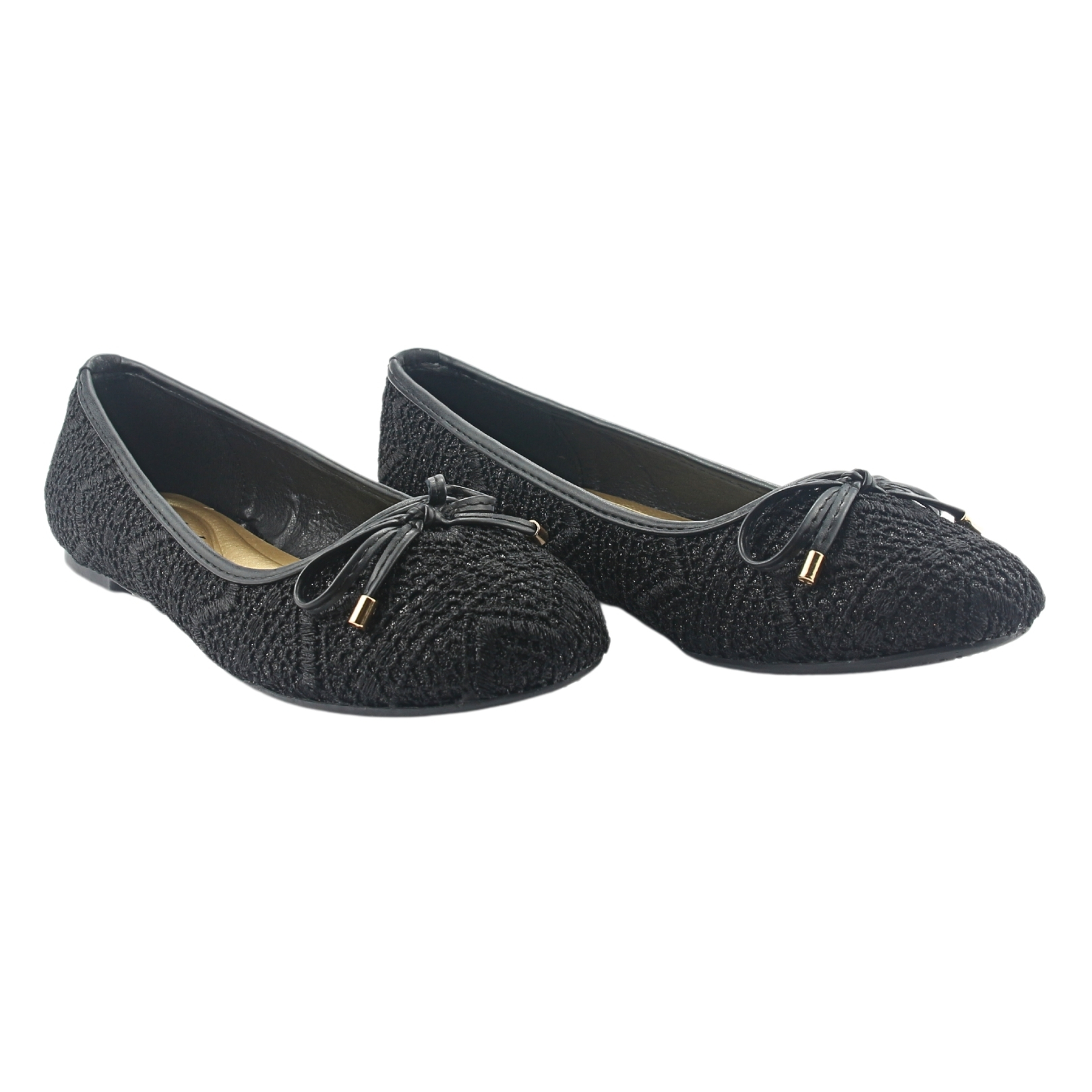 BALLERINA CHALADA MUJER NATHAN-27 NEGRO CASUAL - 6