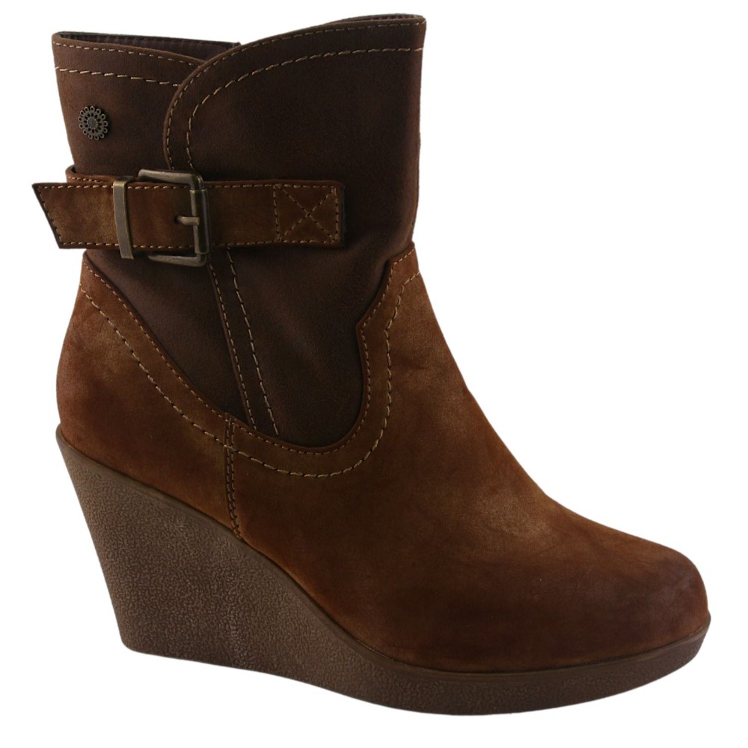 BOTÍN MUJER CAMEL CHALADA WEDGE-37 PLATAFORMA CASUAL - 1