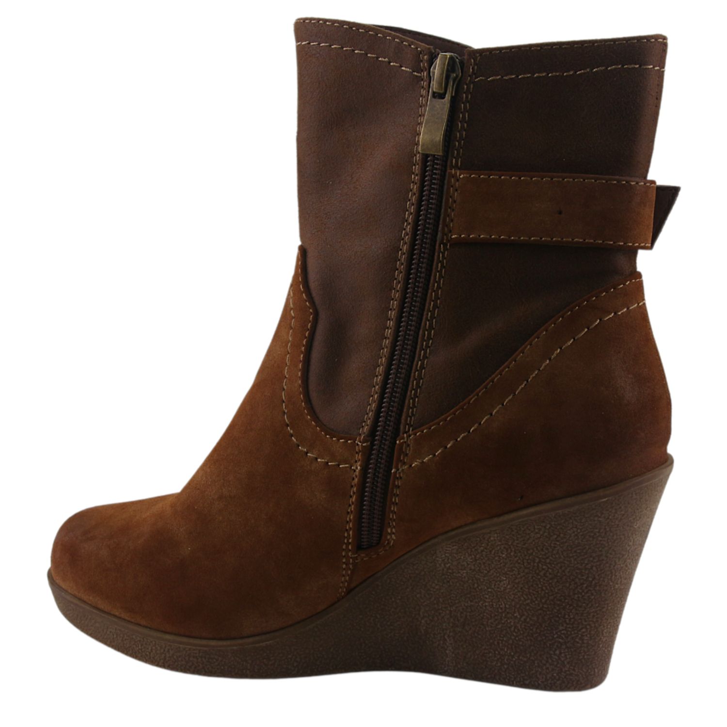 BOTÍN MUJER CAMEL CHALADA WEDGE-37 PLATAFORMA CASUAL - 2