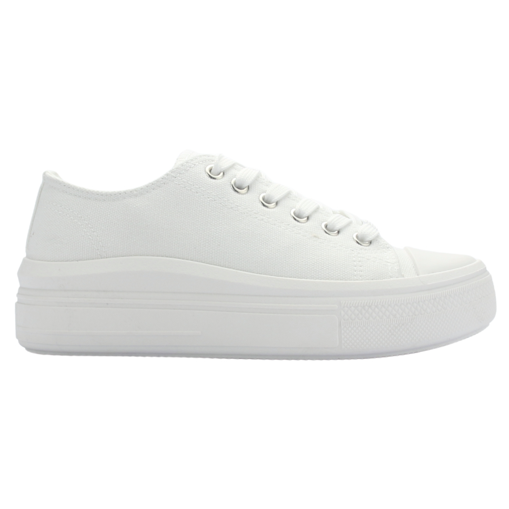 ZAPATILLAS MUJER CHALADA URBANAS BLANCO CLU-10 PLATAFORMA - 1