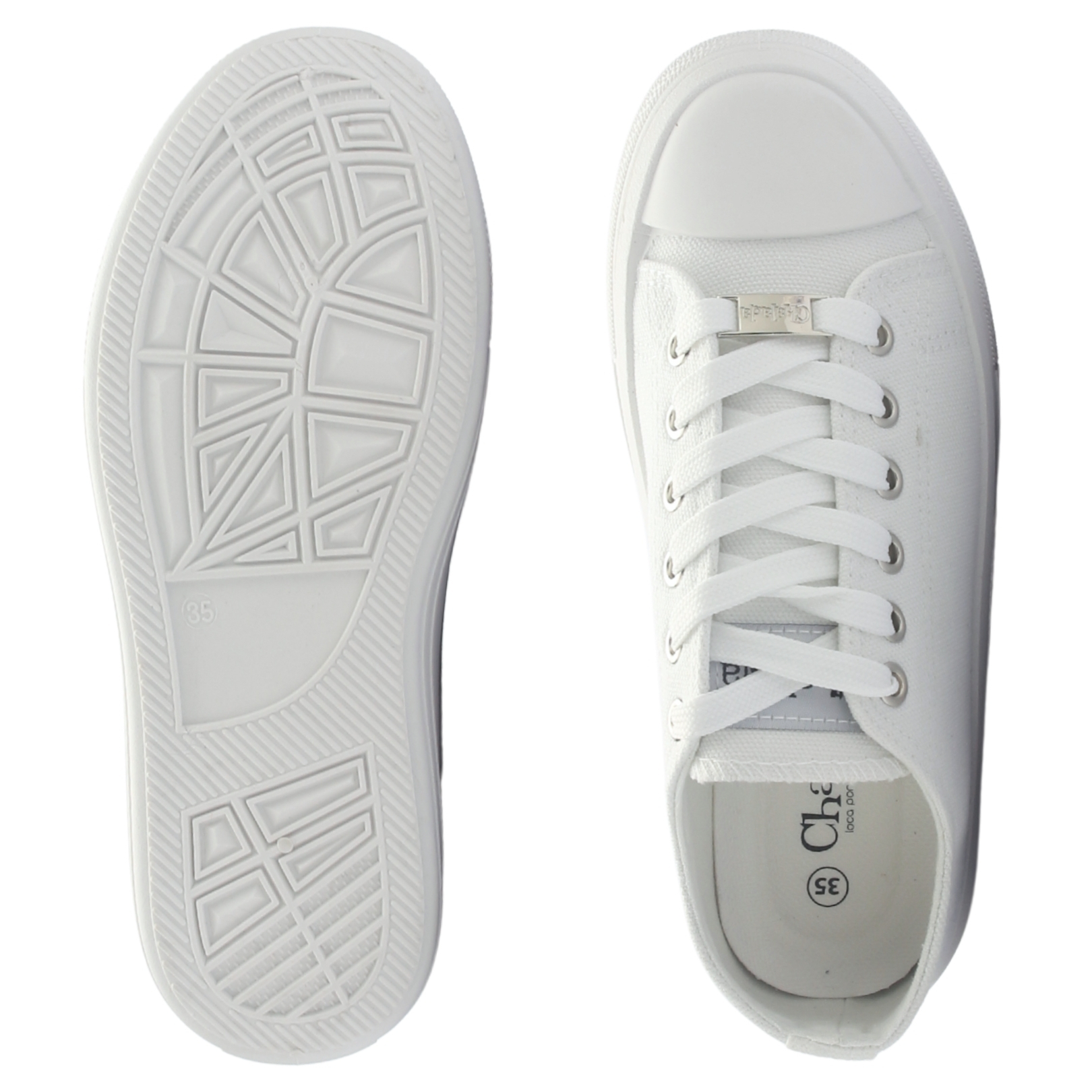 ZAPATILLAS MUJER CHALADA URBANAS BLANCO CLU-10 PLATAFORMA - 6