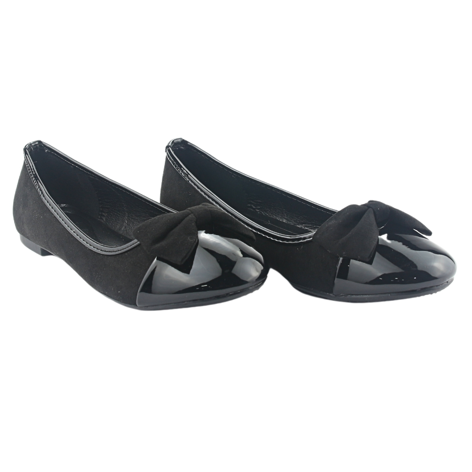 BALLERINA CHALADA MUJER NATHAN-25 NEGRO CASUAL - 5