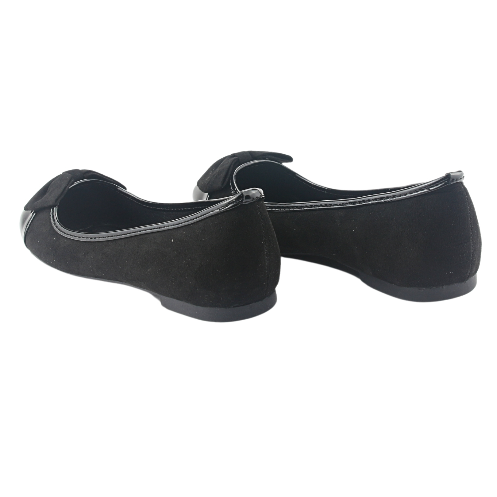 BALLERINA CHALADA MUJER NATHAN-25 NEGRO CASUAL - 6