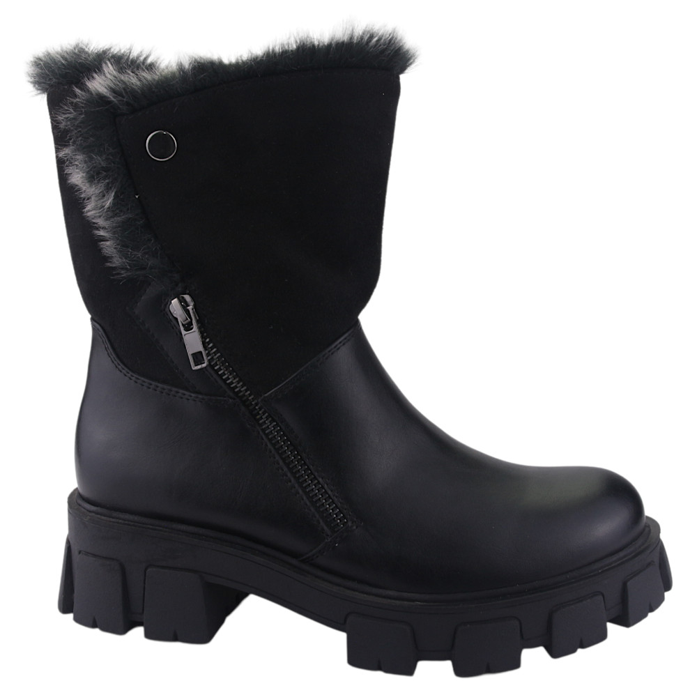 BOTIN CHALADA MUJER FLOYD-3 NEGRO CASUAL - 1