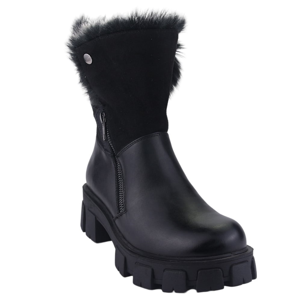 BOTIN CHALADA MUJER FLOYD-3 NEGRO CASUAL - 3