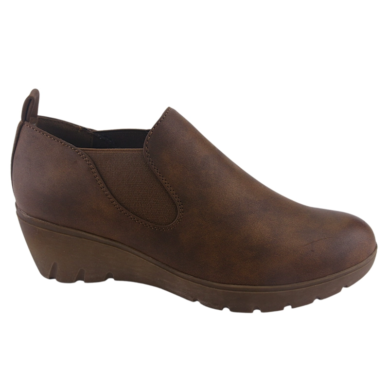 ZAPATO CHALADA MUJER TANDA-31 TOSTADO CASUAL - 1