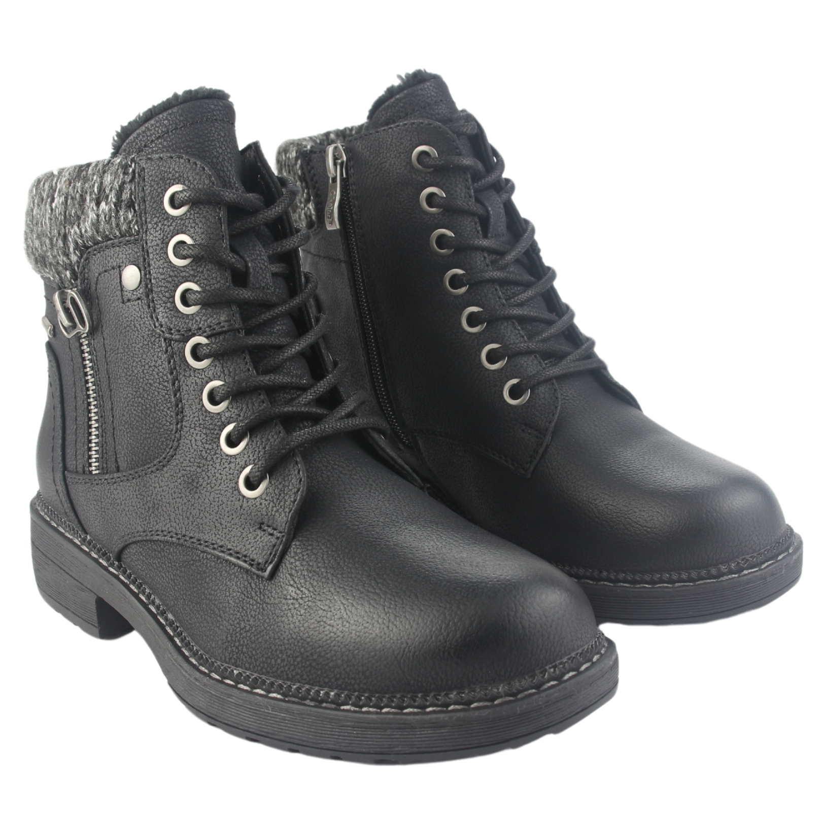 BOTIN CHALADA MUJER ARMY-50 NEGRO CASUAL - 5