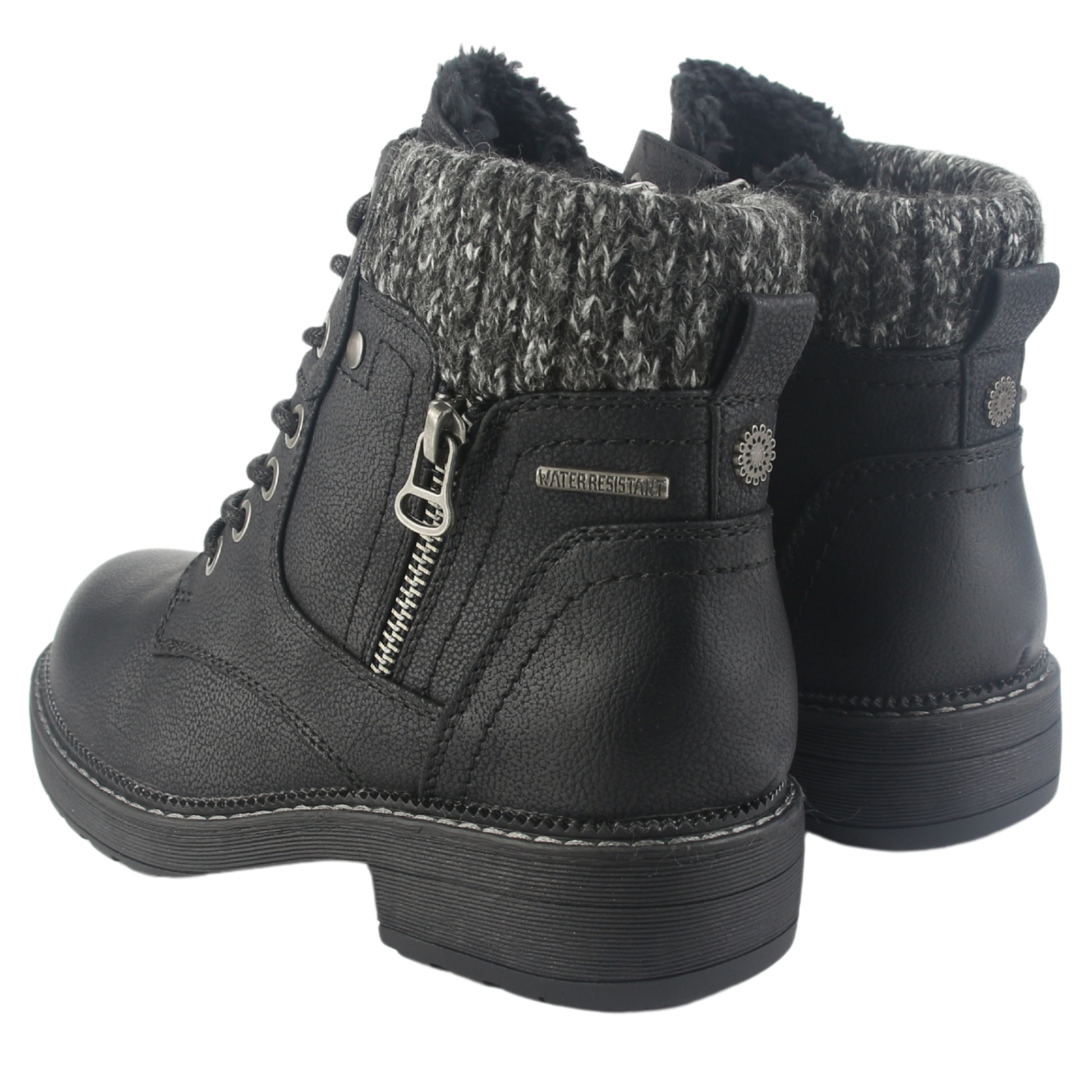 BOTIN CHALADA MUJER ARMY-50 NEGRO CASUAL - 6