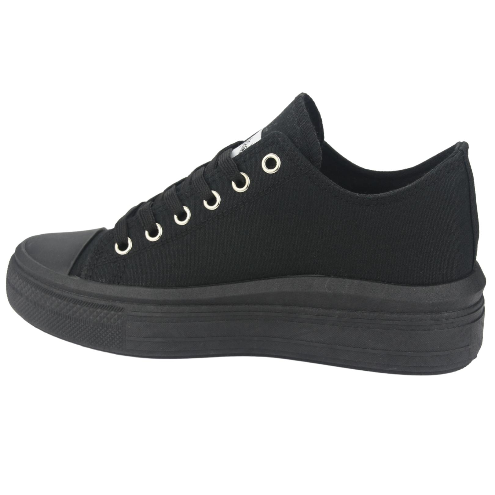 ZAPATILLAS MUJER CHALADA URBANAS NEGRO CLU-10 PLATAFORMA - 2