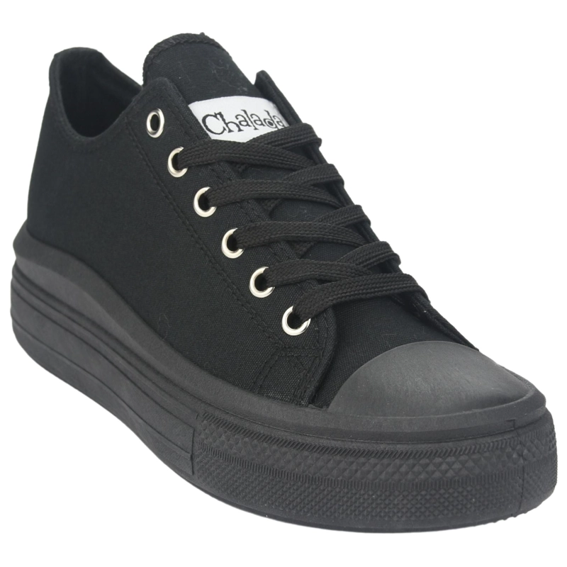 ZAPATILLAS MUJER CHALADA URBANAS NEGRO CLU-10 PLATAFORMA - 3