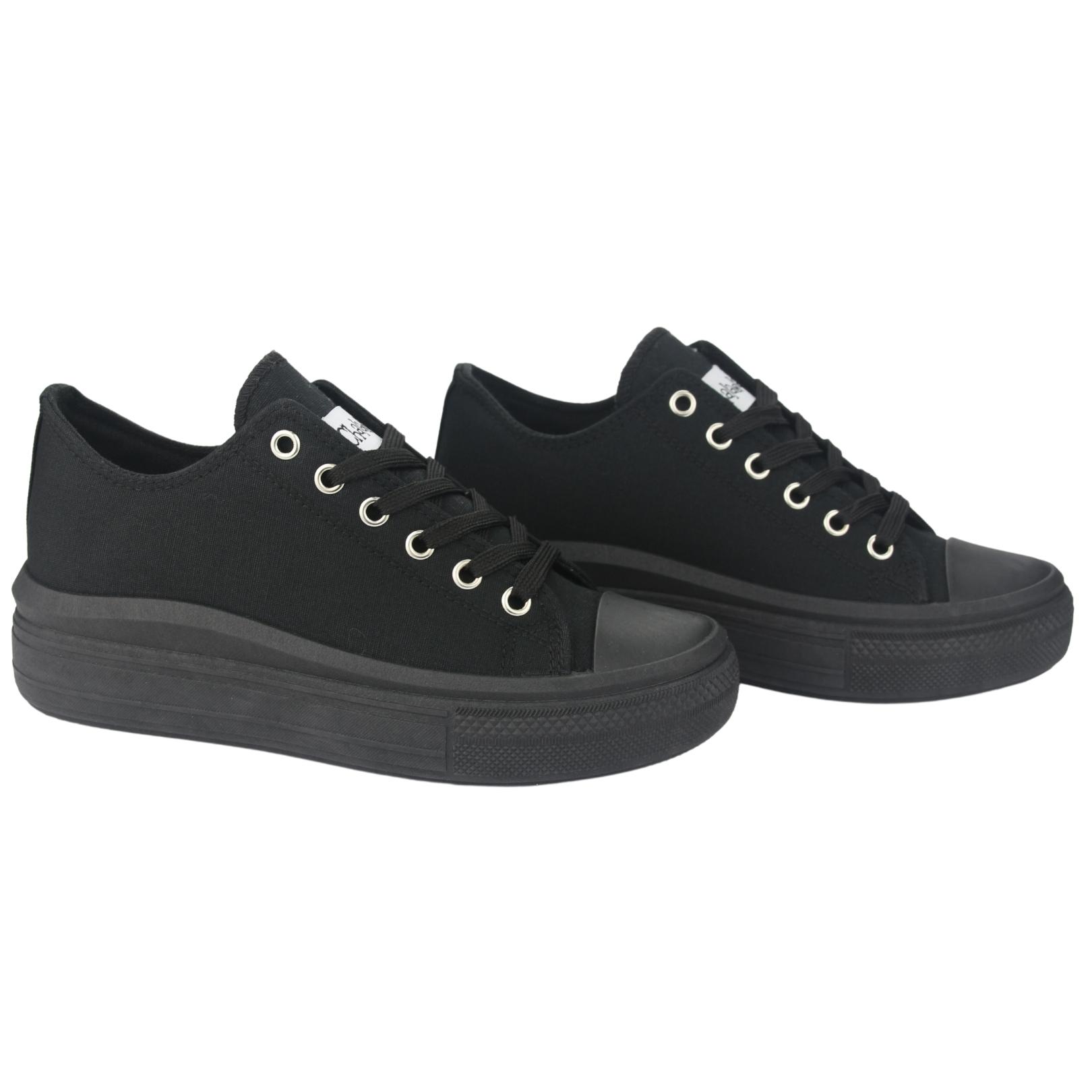 ZAPATILLAS MUJER CHALADA URBANAS NEGRO CLU-10 PLATAFORMA - 5