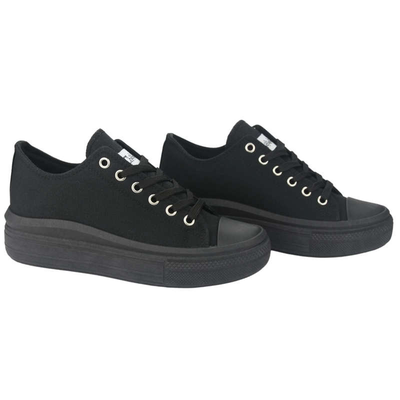 ZAPATILLAS MUJER CHALADA URBANAS NEGRO CLU-10 PLATAFORMA - 5