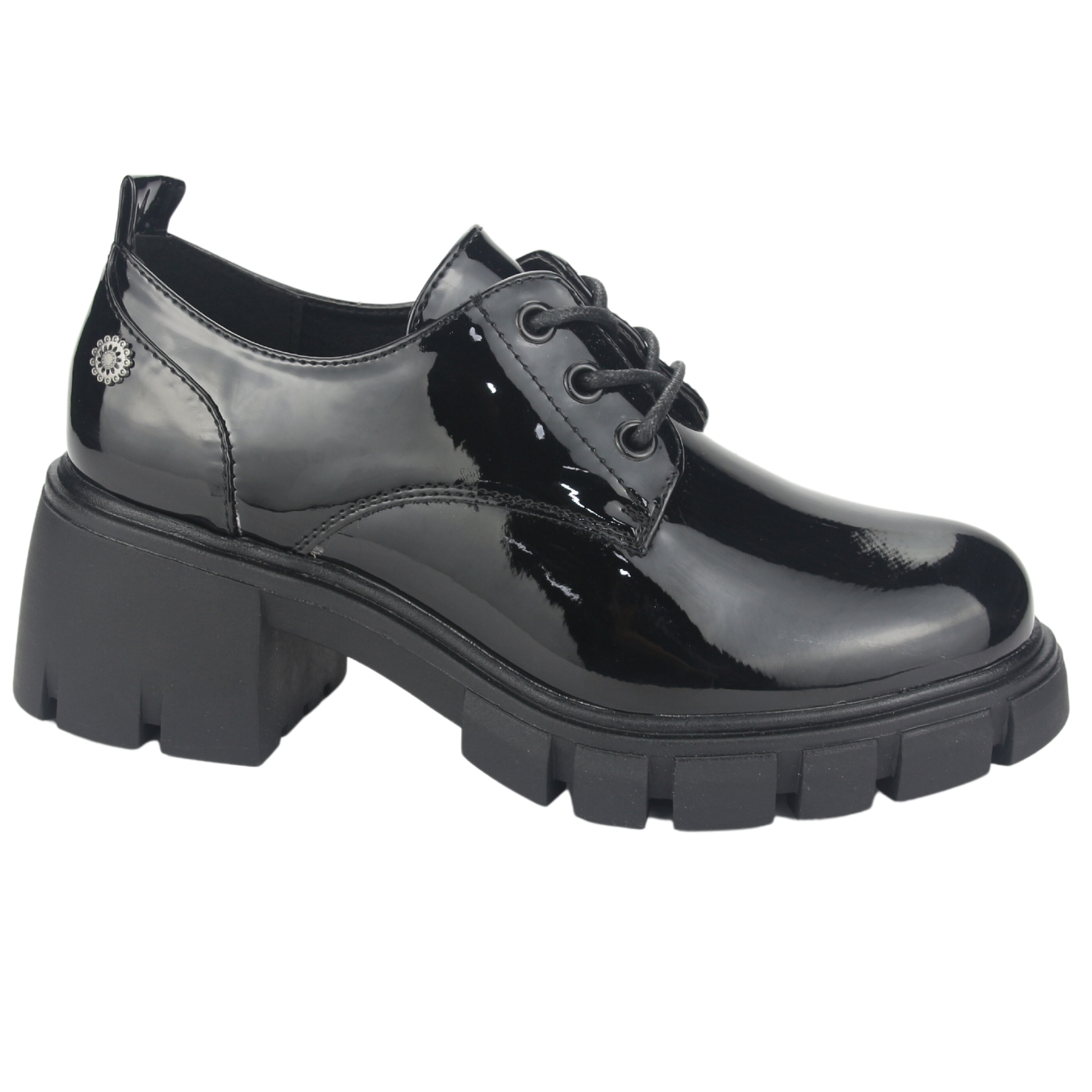 ZAPATO CHALADA MUJER JUSTY-1 NEGRO CASUAL - 1