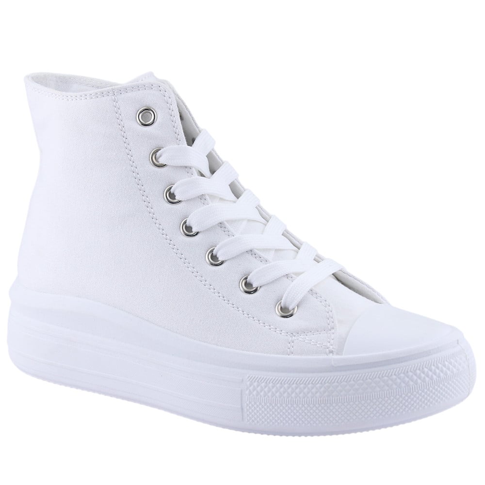 ZAPATILLA CHALADA MUJER CLU-2 BLANCO PLATAFORMA - 1