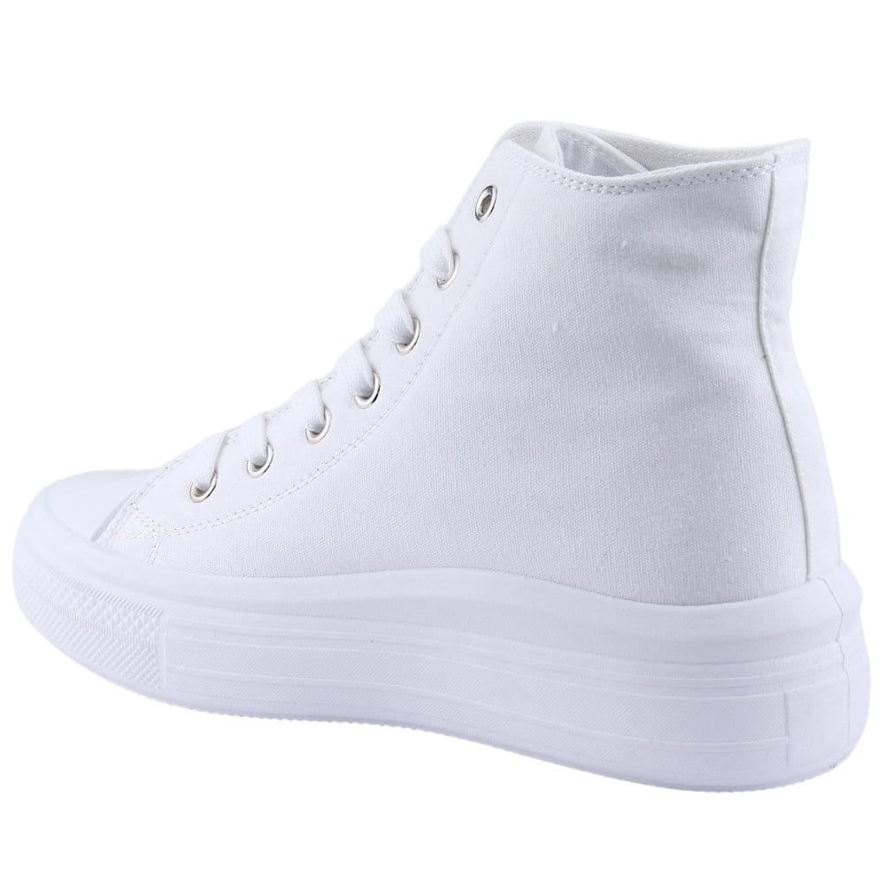ZAPATILLA CHALADA MUJER CLU-2 BLANCO PLATAFORMA - 2