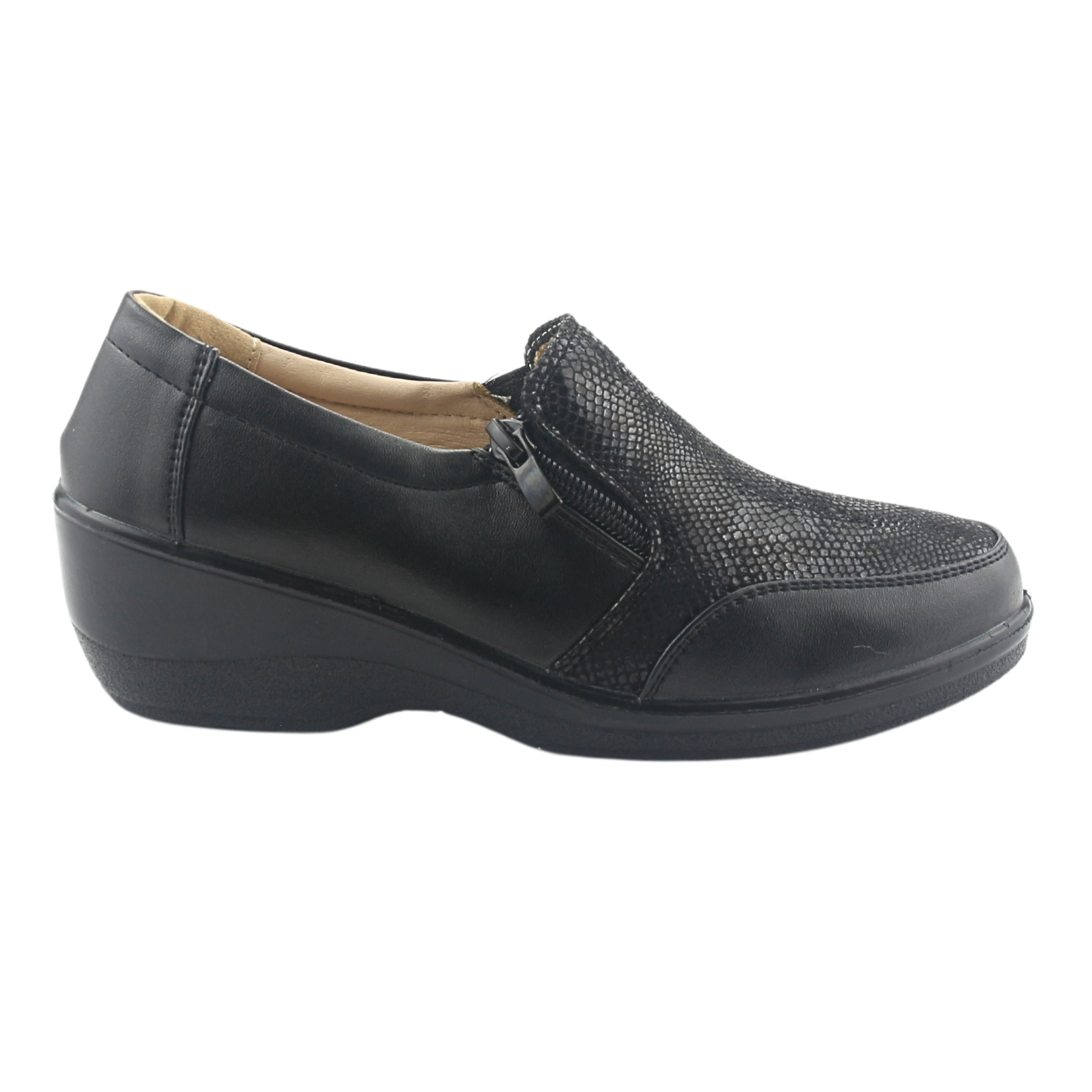 ZAPATO CHALADA MUJER ZLAT-2 NEGRO CASUAL - 1