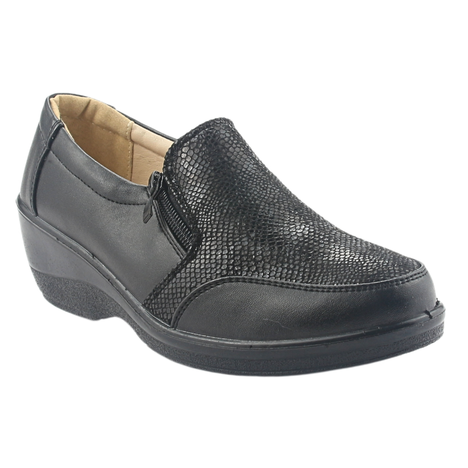 ZAPATO CHALADA MUJER ZLAT-2 NEGRO CASUAL - 4