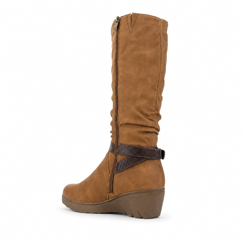 BOTA CHALADA MUJER TANDA-200 TOSTADO CASUAL - 4