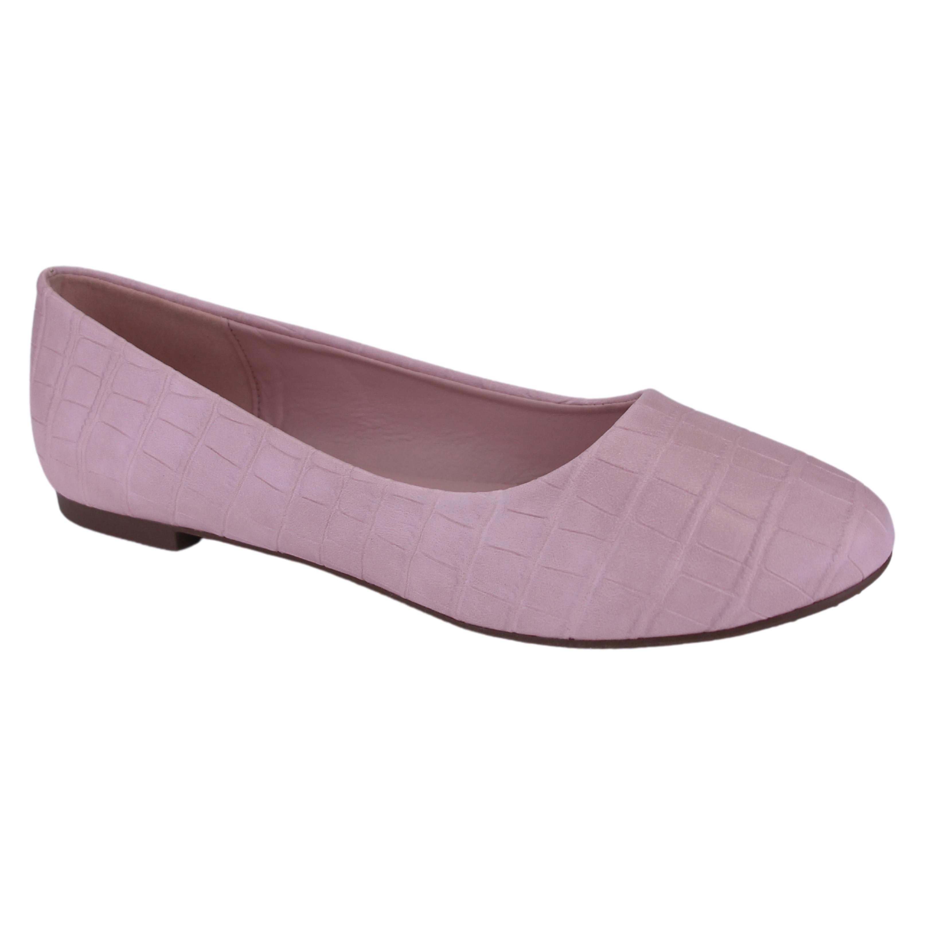 BALLERINA CHALADA MUJER NATHAN-41 ROSADO CASUAL - 1