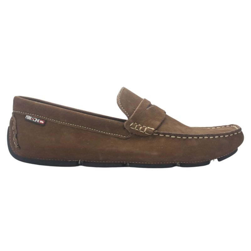 MOCASINES HOMBRE FERRACINI CUERO MALI 2770 URBANO CAFE - 1