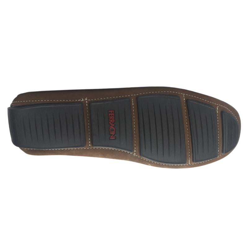 MOCASINES HOMBRE FERRACINI CUERO MALI 2770 URBANO CAFE - 6