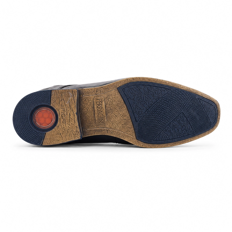 ZAPATO FERRACINI HOMBRE 6065 DERBY NEGRO MATTE CASUAL - 6