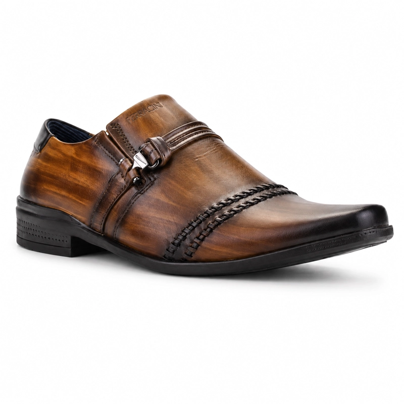 ZAPATO FERRACINI HOMBRE 4349 FRANKFURT CAFE  CASUAL - 3