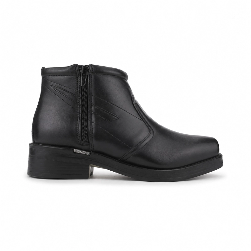 BOTAS HOMBRE FERRACINI CUERO NEGRO URBAN 6674 CASUAL - 1