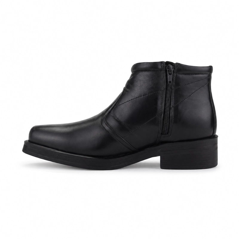 BOTAS HOMBRE FERRACINI CUERO NEGRO URBAN 6674 CASUAL - 2
