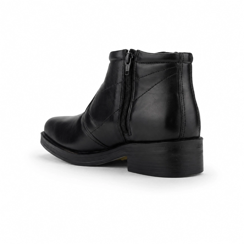 BOTAS HOMBRE FERRACINI CUERO NEGRO URBAN 6674 CASUAL - 4