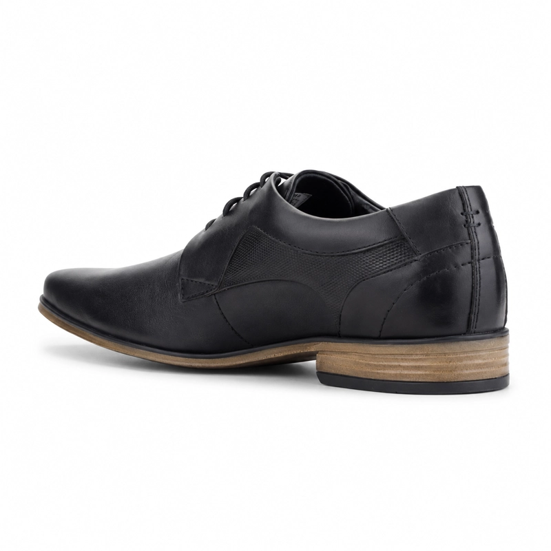 ZAPATO FERRACINI HOMBRE 6067 DERBY NEGRO MATTE CASUAL - 4