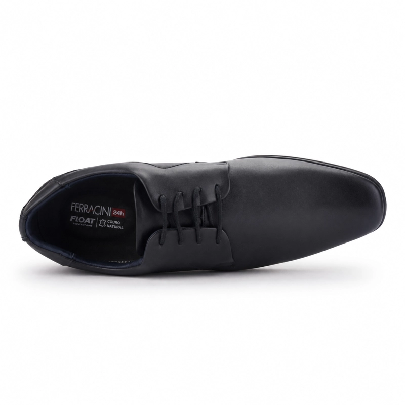 ZAPATO FERRACINI HOMBRE 6067 DERBY NEGRO MATTE CASUAL - 5
