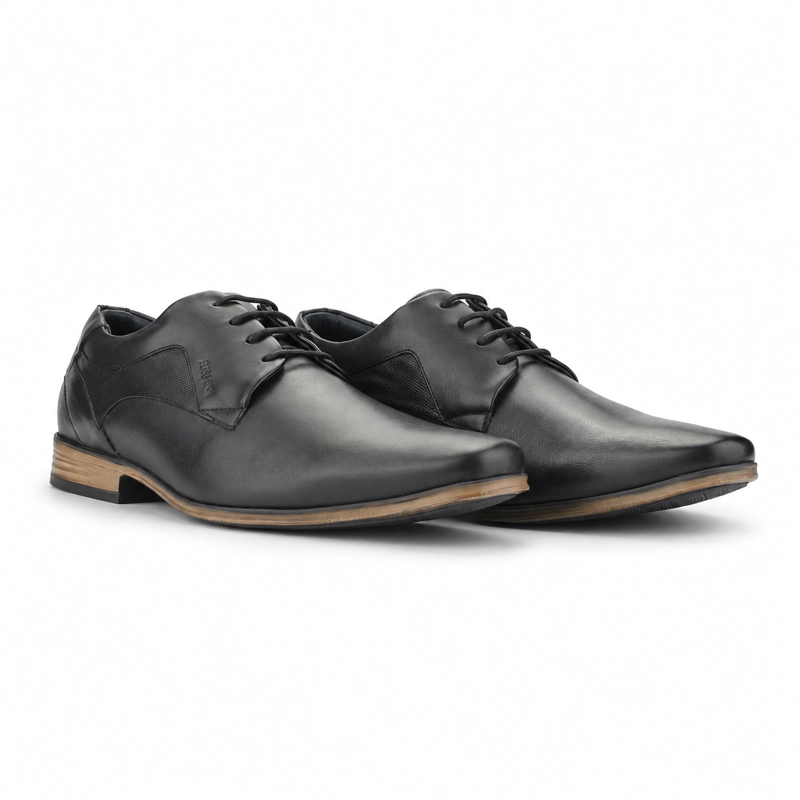 ZAPATO FERRACINI HOMBRE 6067 DERBY NEGRO MATTE CASUAL - 7