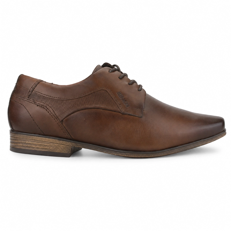 ZAPATO FERRACINI HOMBRE 6067 DERBY CAFE  OSCURO CASUAL - 1